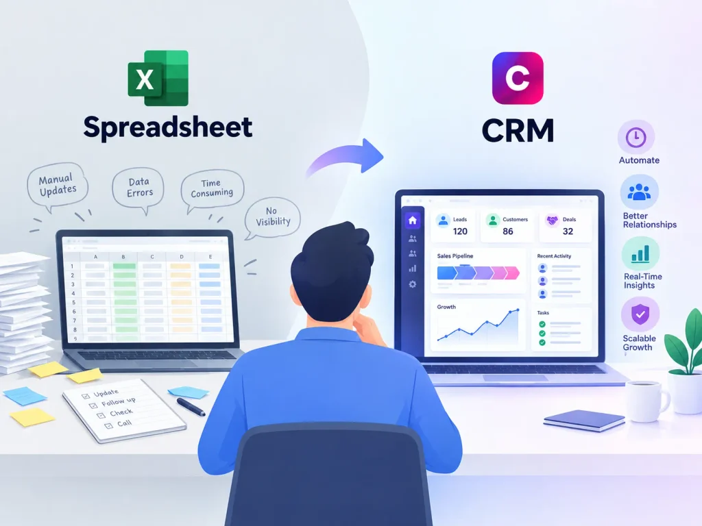 crm vs spreadsheet